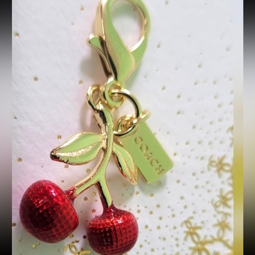 coach cherry charm
